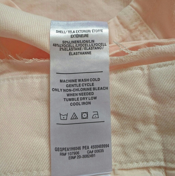 -NWT- Hudson Jeans Linen Blend Paperbag Shorts 30 - Picture 13 of 16